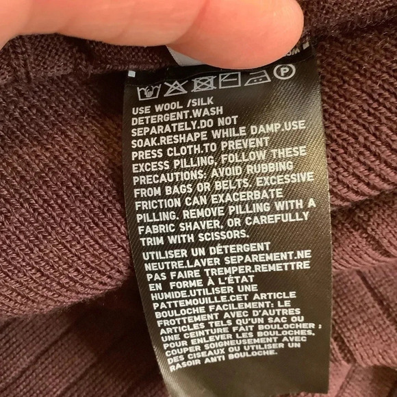 UNIQLO JIL SANDER Maroon Wool Sweater Dress Size M - Picture 13 of 16